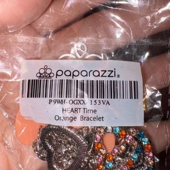 HEART Time - orange - Paparazzi bracelet - Picture 4 of 4